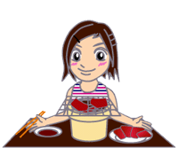 Bon appétit fille